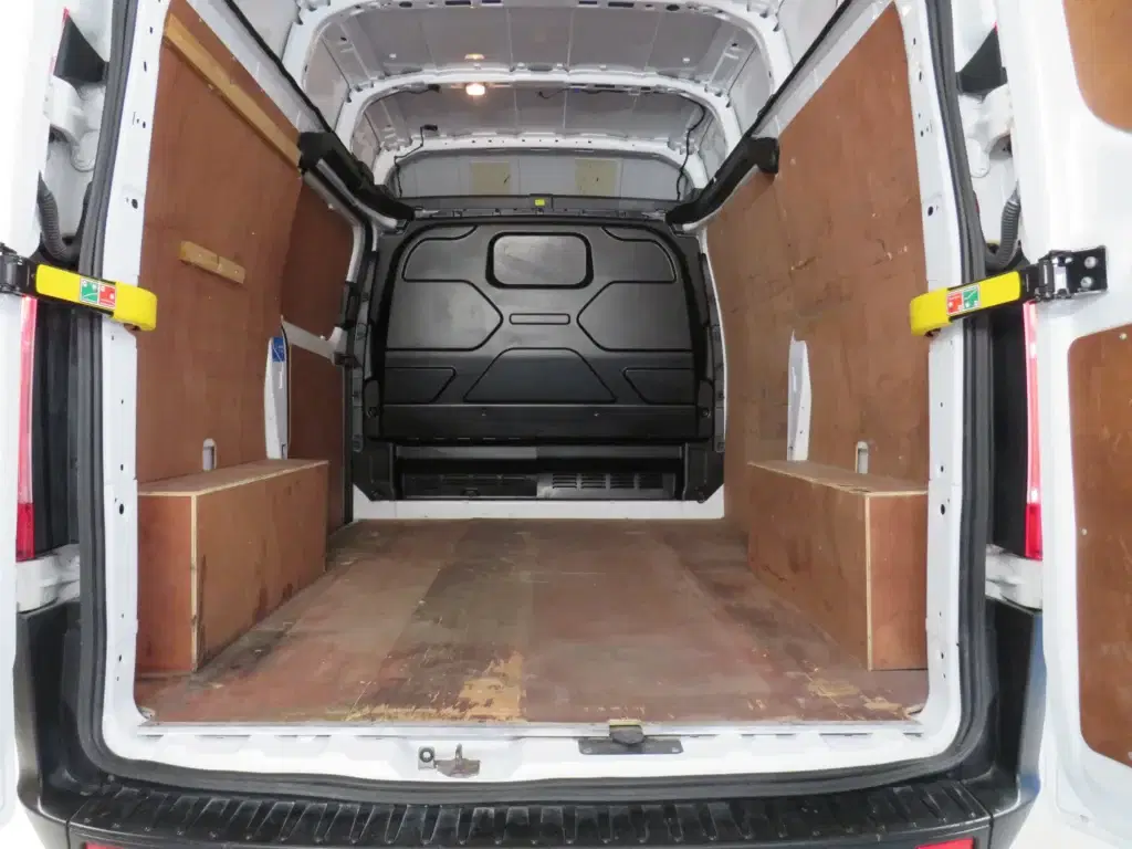 White Ford Transit Custom.