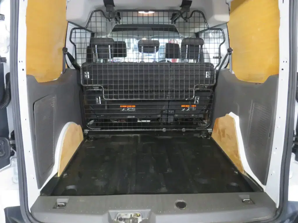 White Ford Transit Connect.