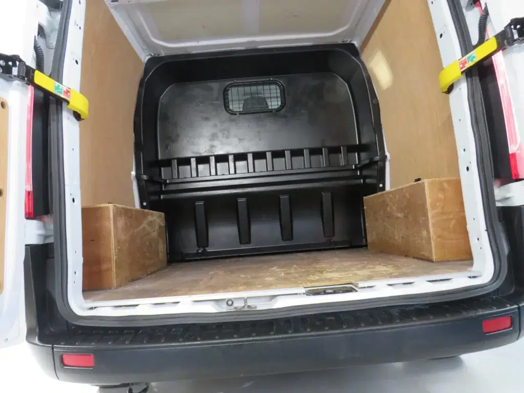 White Ford Transit Custom.